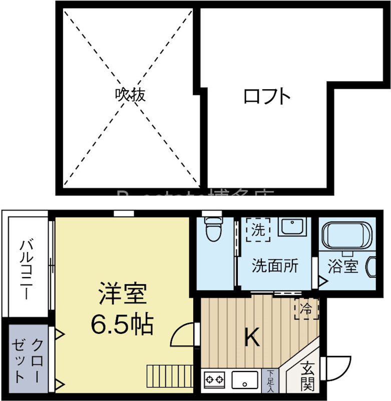 ウィザード箱崎 201号室 間取り