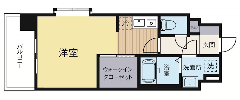 アソシアグロッツォ薬院大通り 803号室 間取り