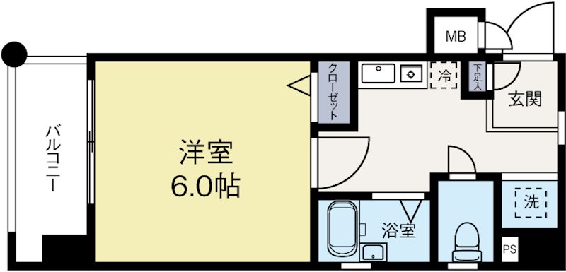 ライオンズマンション大博通り 604号室 間取り