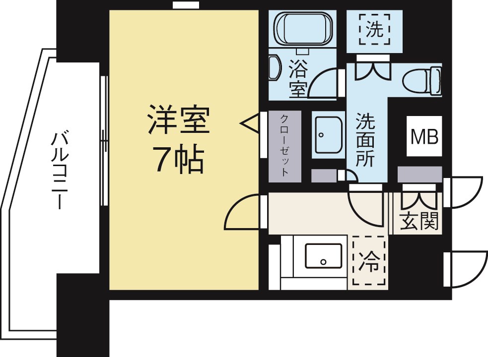 ナビールコート白金 1201号室 間取り