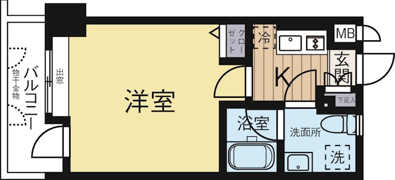 アクタス博多駅東 間取り図