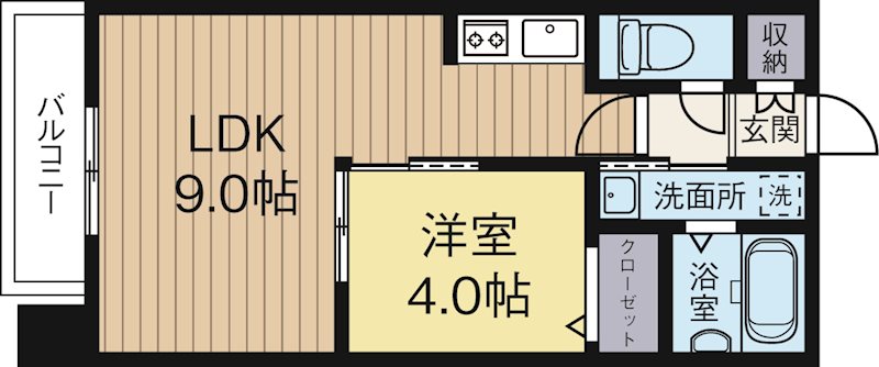 シャローム天神北 403号室 間取り
