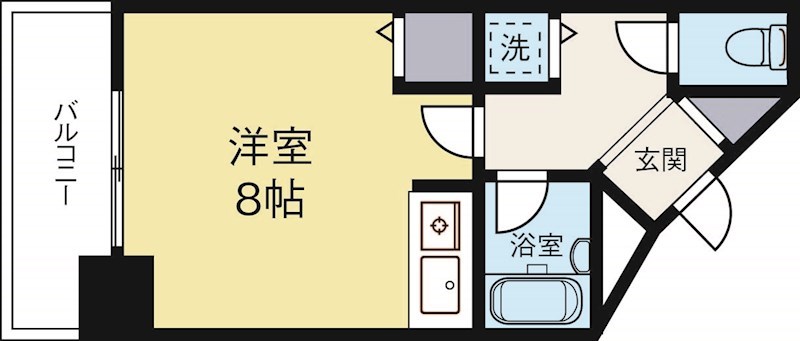 フレックス21博多2 805号室 間取り