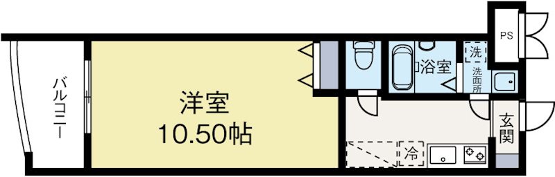 ロイヤルリバービュー143 1308号室 間取り