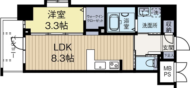 ネストピア博多シティ 405号室 間取り