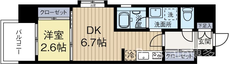 アプロ住吉レジデンス 903号室 間取り