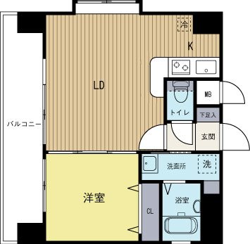 ネストピア県庁前 701号室 間取り
