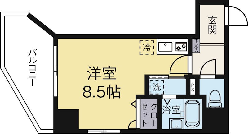 レジディア博多 間取り図