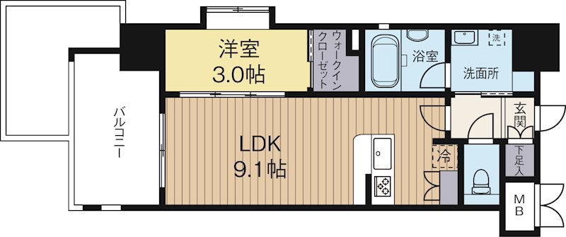 サニークレスト東比恵2 503号室 間取り