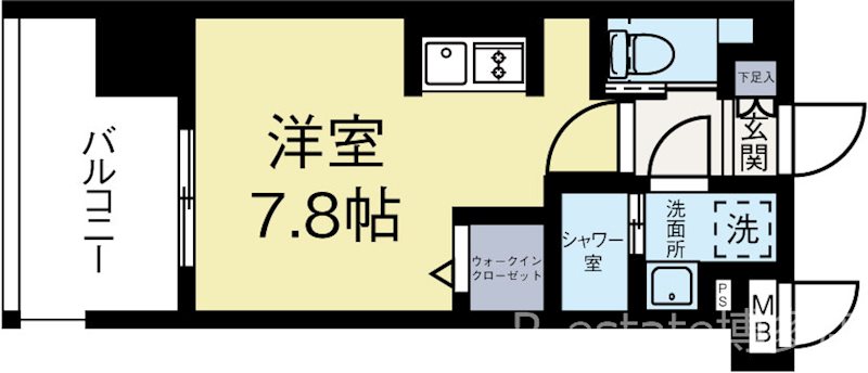 エンクレストALIVE白金 306号室 間取り