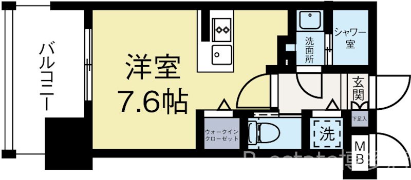 エンクレストALIVE白金 808号室 間取り