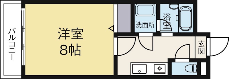ピア東比恵 302号室 間取り