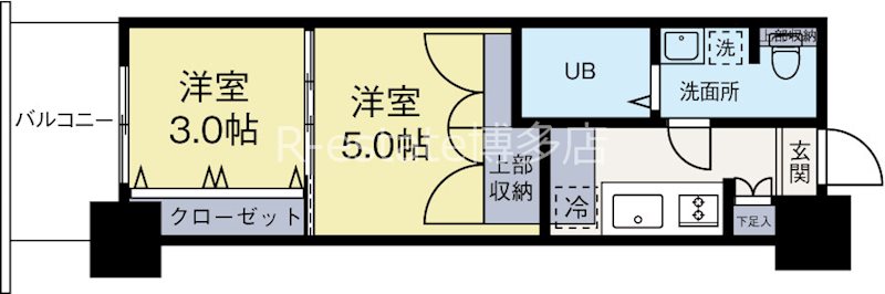 CLUBORIENTBLDNo.82EMPRESS 227号室 間取り