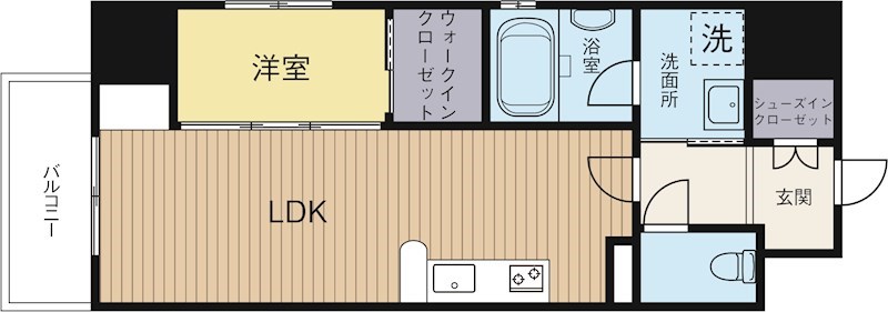 サニークレスト山王公園 701号室 間取り