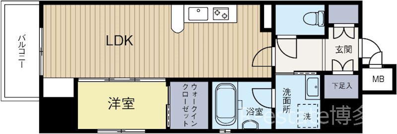 サニークレスト山王公園 603号室 間取り