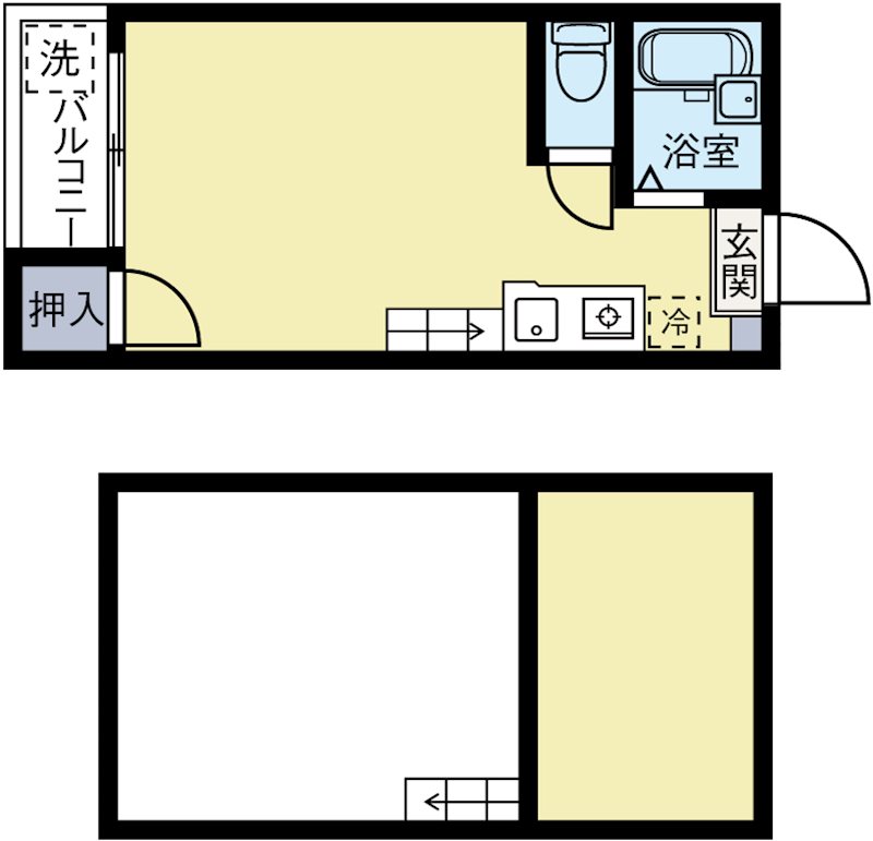 エスポワール博多2 206号室 間取り