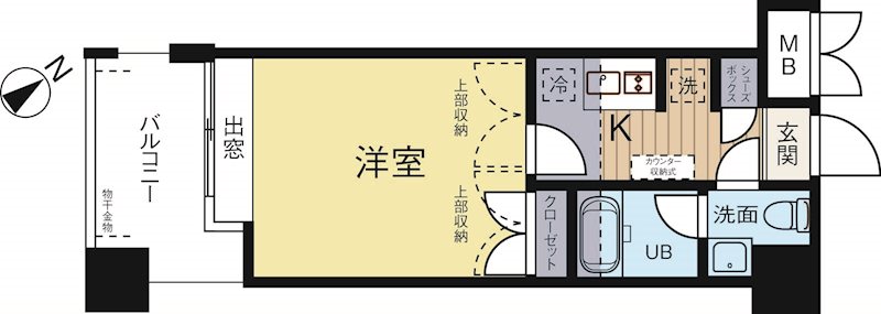 ダイナコートブロッサム天神南 805号室 間取り