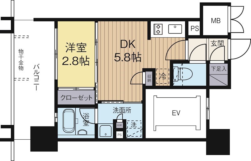 LANDIC N313 間取り図