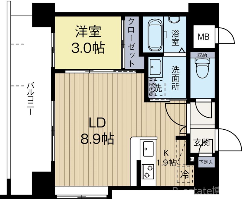 ネストピア博多ガーデン 404号室 間取り