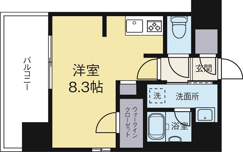 ランディックM322 1401号室 間取り