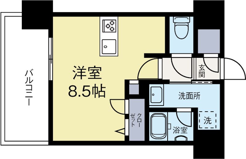 ランディックM322 502号室 間取り