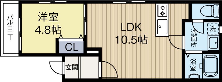 リテラ博多イースト2 101号室 間取り