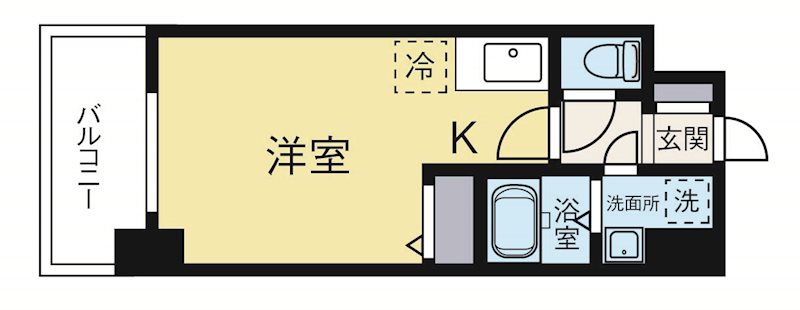 ネストピア大濠公園 802号室 間取り