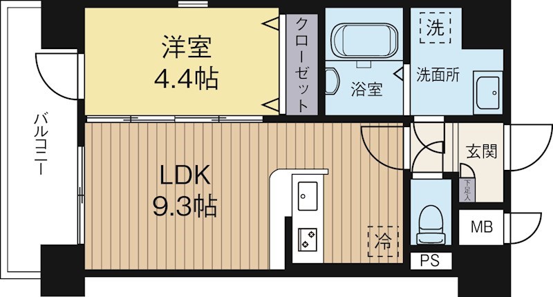 Legend大学通り 1001号室 間取り