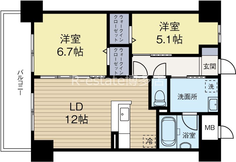 THYME 502号室 間取り