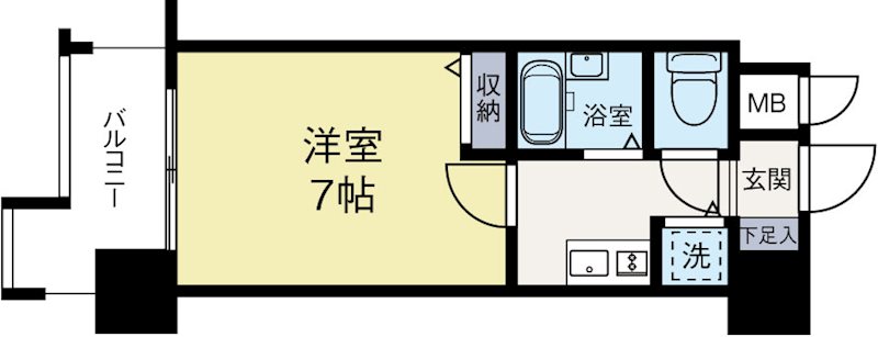 ダイナコートエスタディオ山王公園 602号室 間取り