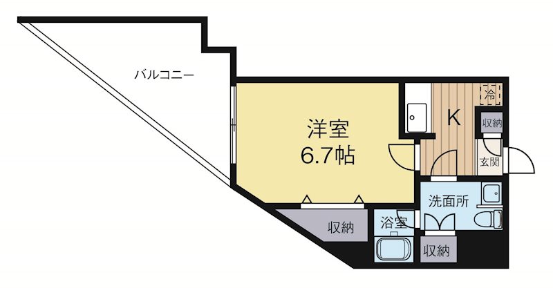 ナビールコート白金 605号室 間取り