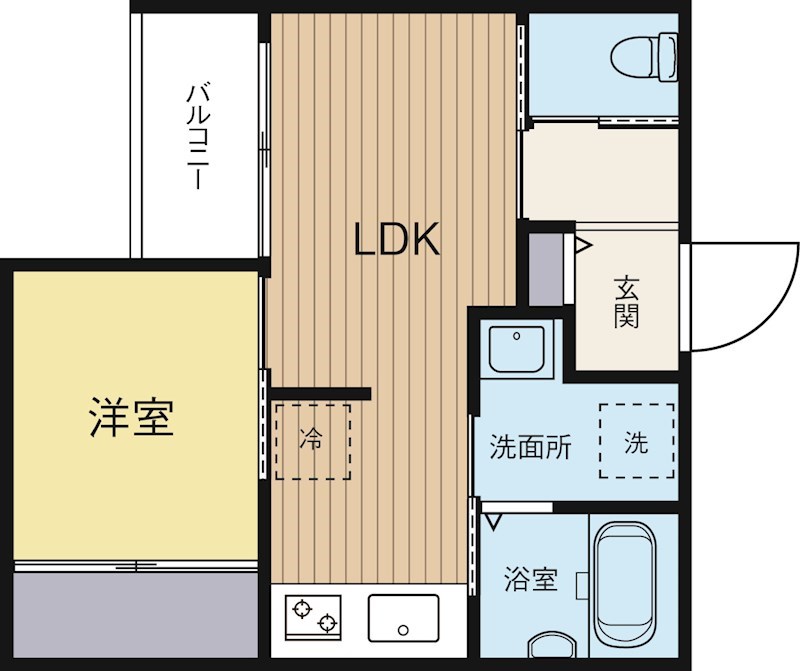 SMILEAX博多駅東 202号室 間取り