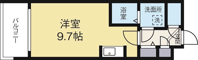 エクセレンシア天神 410号室 間取り