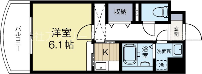 セレーノコンフォート大手門 502号室 間取り