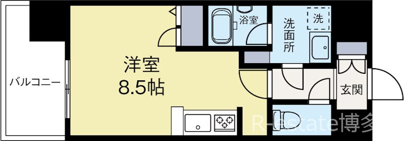 LANDIC M1165 905号室 間取り