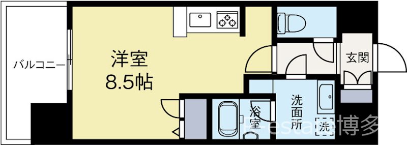 LANDIC M1165 702号室 間取り