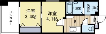 赤坂ランドマークタワー 806号室 間取り