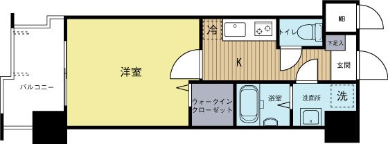 ネストピア天神東 602号室 間取り