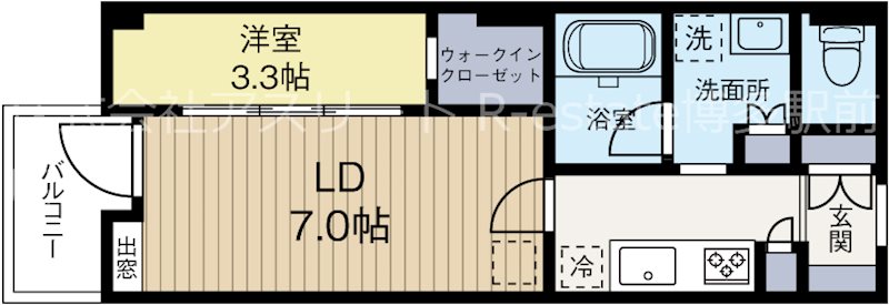 パラディーソ赤坂 301号室 間取り