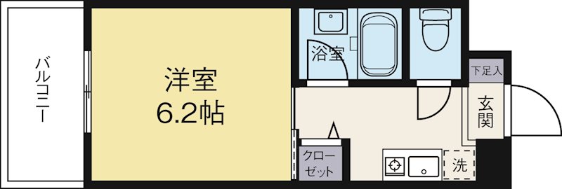 アバンダント21 705号室 間取り
