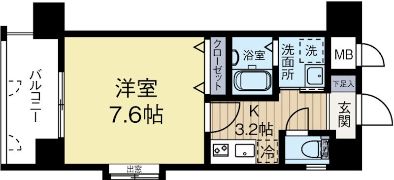 アクタス西公園アーバル 303号室 間取り