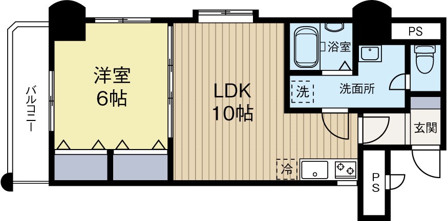 ロイヤル神屋71 906号室 間取り
