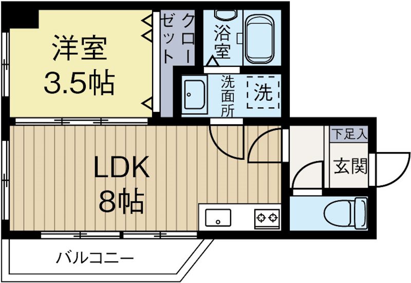リバティ神屋 間取り図