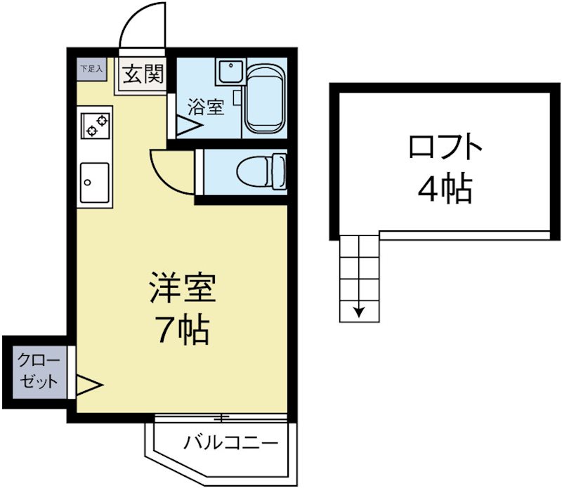 エレガンテ住吉3 102号室 間取り