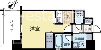 エンクレスト祇園2 601号室 間取り