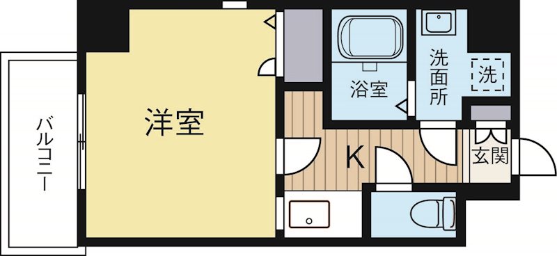 レジデンシャルヒルズ博多駅前 504号室 間取り
