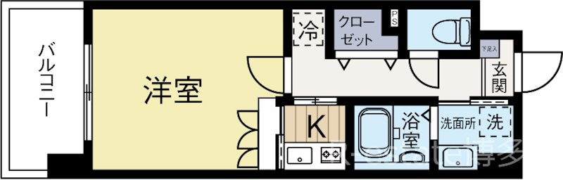 サムティ筥崎宮前 1003号室 間取り