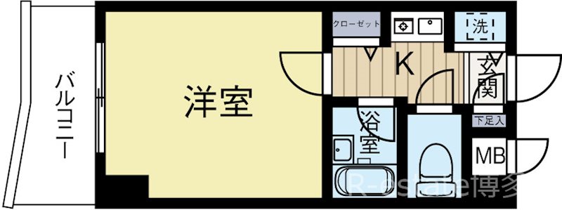 ダイナコートベイサイド博多 間取り図