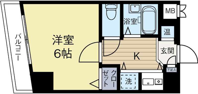 エスポワールマンション天神南 204号室 間取り