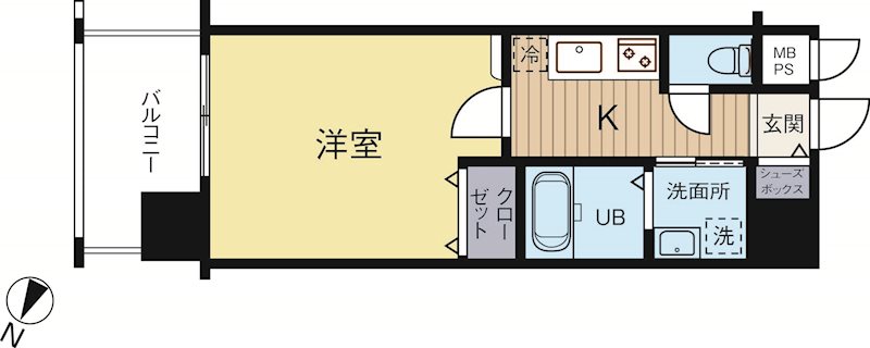 エンクレスト博多駅南2 802号室 間取り